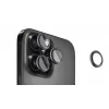 Evelatus Apple iPhone 16 Pro / 16 Pro Max fotoaparato objektyvo apsauga Armor juodas titanas