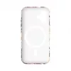 Evelatus Apple iPhone 16 plonas korpusas su MagSafe individualiu raudonų gėlių raštu