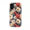 Evelatus Apple iPhone 16 plonas korpusas su MagSafe individualiu raudonų gėlių raštu