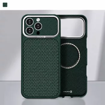 Evelatus Apple iPhone 18 Pro Max Carbon Premium Edition MagSafe dėklas žalias