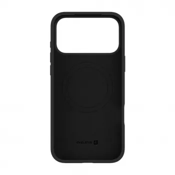 Evelatus Apple iPhone 18 Pro Max Premium MagSafe minkšto prisilietimo silikoninis dėklas juodas