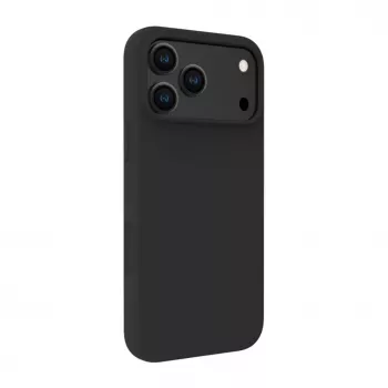 Evelatus Apple iPhone 18 Pro Max Premium MagSafe minkšto prisilietimo silikoninis dėklas juodas