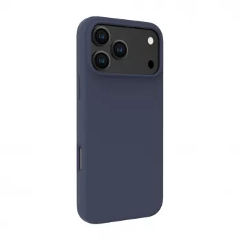 Evelatus Apple iPhone 18 Pro Max Premium MagSafe minkšto prisilietimo silikoninis dėklas tamsiai mėlynas