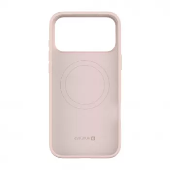 Evelatus Apple iPhone 18 Pro Max Premium MagSafe minkšto prisilietimo silikoninis dėklas Pink Sand