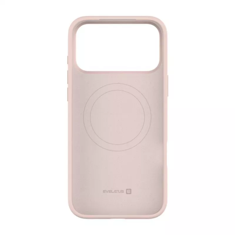 Evelatus Apple iPhone 18 Pro Max Premium MagSafe minkšto prisilietimo silikoninis dėklas Pink Sand