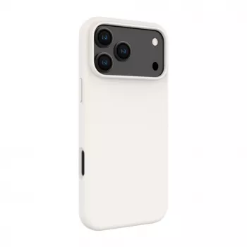 Evelatus Apple iPhone 18 Pro Max Premium MagSafe minkšto prisilietimo silikoninis dėklas sidabrinis
