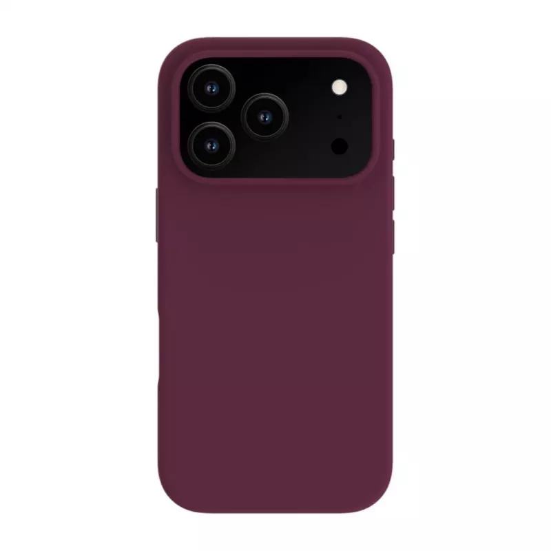 Evelatus Apple iPhone 18 Pro Premium MagSafe minkšto prisilietimo silikoninis dėklas bordo spalvos