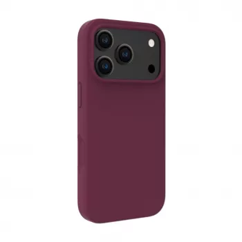 Evelatus Apple iPhone 18 Pro Premium MagSafe minkšto prisilietimo silikoninis dėklas bordo spalvos