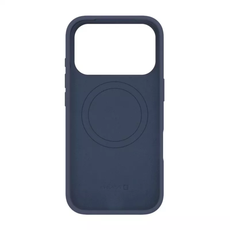 Evelatus Apple iPhone 18 Pro Premium MagSafe minkšto prisilietimo silikoninis dėklas tamsiai mėlynas