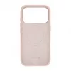 Evelatus Apple iPhone 18 Pro Premium MagSafe minkšto prisilietimo silikoninis dėklas Pink Sand