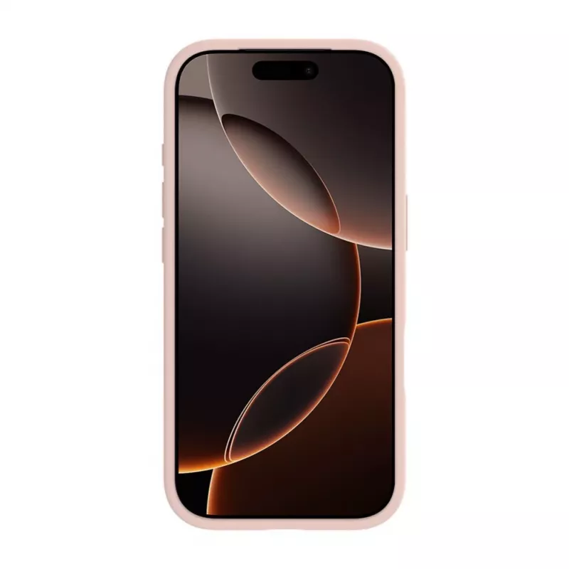 Evelatus Apple iPhone 18 Pro Premium MagSafe minkšto prisilietimo silikoninis dėklas Pink Sand