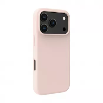 Evelatus Apple iPhone 18 Pro Premium MagSafe minkšto prisilietimo silikoninis dėklas Pink Sand