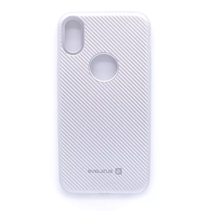 Evelatus Apple iPhone X Carbon Silver Protective Case