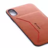 Evelatus Apple iPhone X Nobel Brown folio dėklas su pinigine