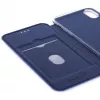 Evelatus Apple iPhone XR knygos tipo dėklas tamsiai mėlynas