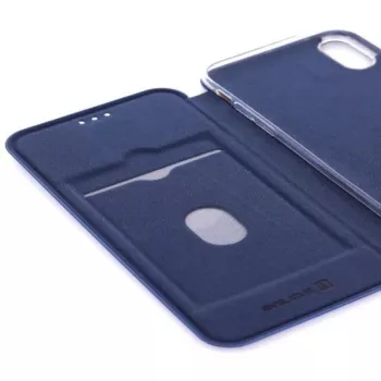 Evelatus Apple iPhone XR knygos tipo dėklas tamsiai mėlynas