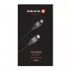 Evelatus spiralinis USB-C į USB-C laidas 1,2 m 60 W PD pintas juodas