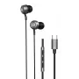 Evelatus Crystal Clear Audio ausinės su Type-C ir mikrofonu juodos