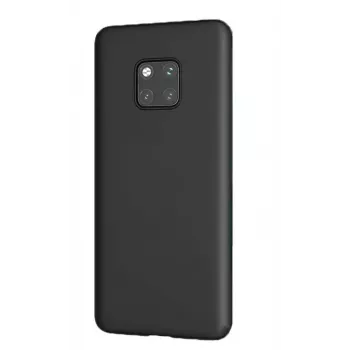 Evelatus Huawei Mate 20 Pro Premium minkšto prisilietimo silikoninis dėklas juodas