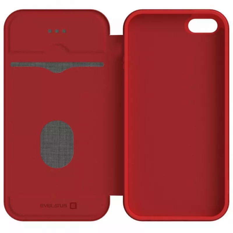 Evelatus Huawei P Smart 2019 knygos tipo dėklas, vyno raudonumo