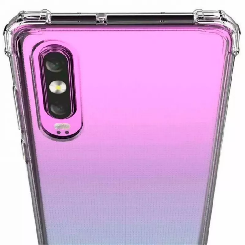 Evelatus Huawei P30 karinės klasės smūgiams atsparus silikoninis dėklas TPU permatomas
