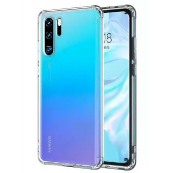 Evelatus Huawei P30 Pro karinės klasės smūgiams atsparus permatomas TPU silikoninis dėklas