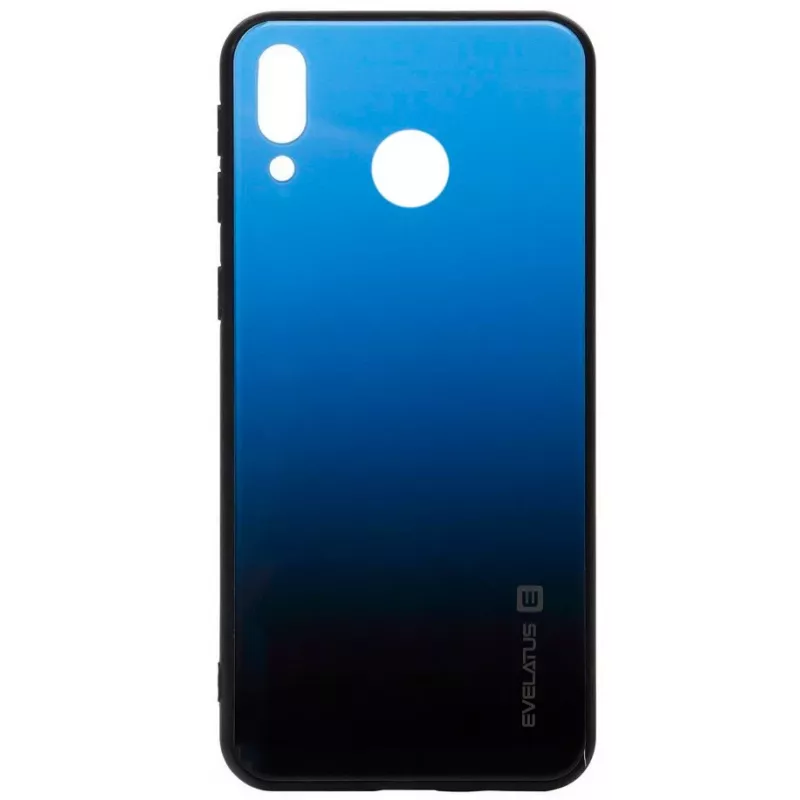 Evelatus Huawei Y7 2019 Gradient Glass Case 7 Sea Depth