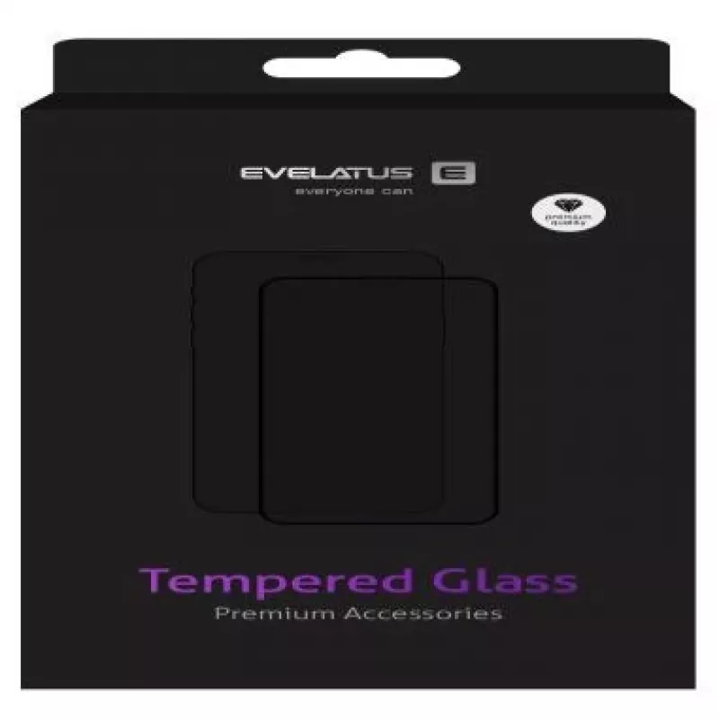 EVELATUS LG K50/Q60 2.5D Full Cover Japan Glue Glass Anti-Static Tempered Glass Screen Protector
