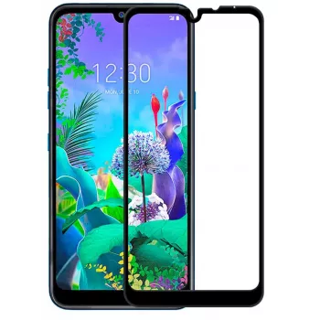 EVELATUS LG K50/Q60 2.5D Full Cover Japan Glue Glass Anti-Static Tempered Glass Screen Protector