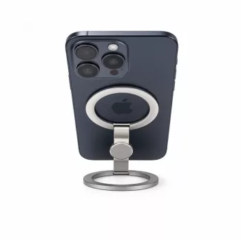 Evelatus Magnetinis telefono metalinis žiedo laikiklis sidabrinis
