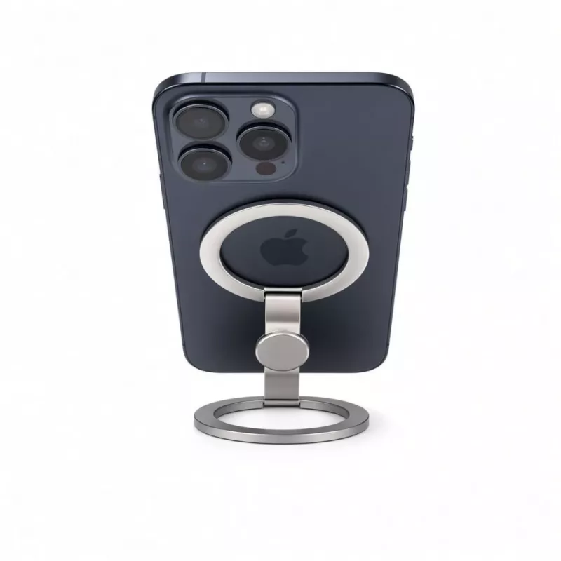 Evelatus Magnetinis telefono metalinis žiedo laikiklis sidabrinis