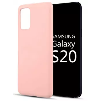 Evelatus Nano silikoninis dėklas, skirtas Samsung Galaxy S20 - Soft Touch TPU, smėlio spalvos