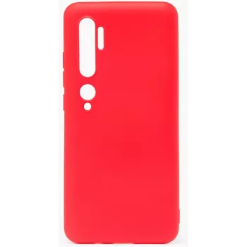 Evelatus Nano Silicone Case, skirtas Xiaomi Mi Note 10 / Mi Note 10 Pro - Soft Touch TPU - Raudona