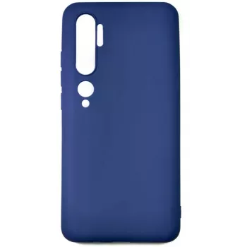 Evelatus Nano Silicone Case, skirtas Xiaomi Mi Note 10 / Mi Note 10 Pro - Soft Touch TPU, tamsiai mėlyna