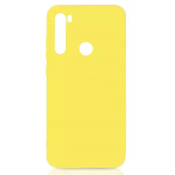Evelatus Nano Silicone Case for Xiaomi Redmi Note 8 / Redmi Note 8 2021, Soft Touch TPU, Yellow