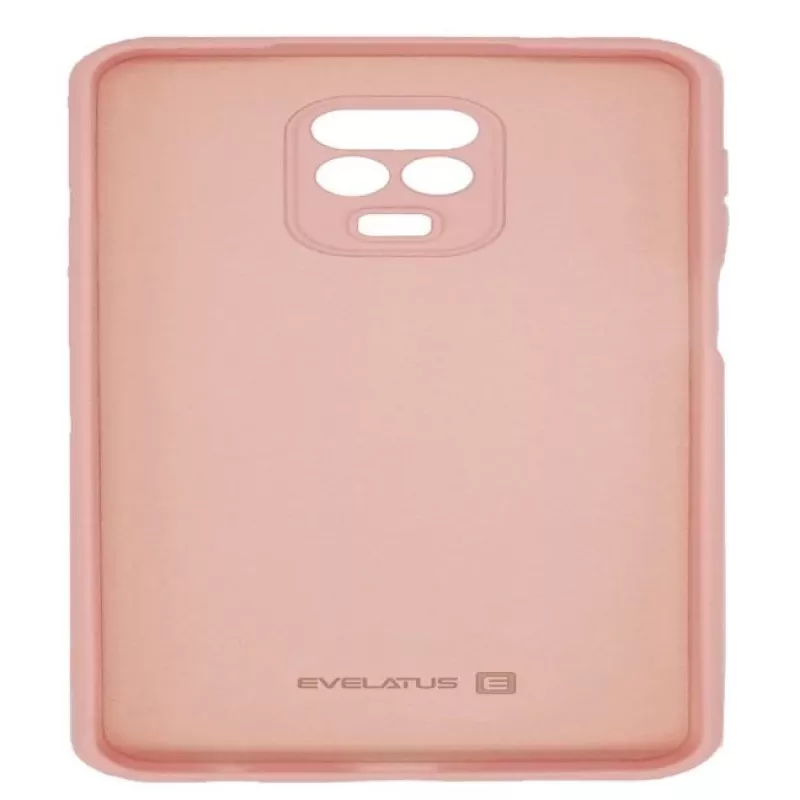 Evelatus Nano Silicone Case, skirtas Xiaomi Redmi Note 9 Pro / Redmi Note 9S - Soft Touch TPU - Smėlio spalvos
