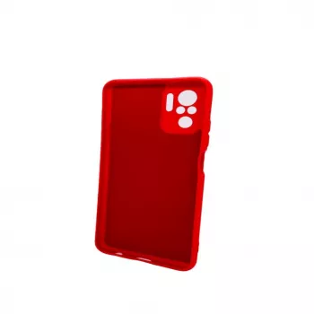 Evelatus Nano Silicone Case Soft Touch TPU, skirtas Xiaomi Redmi Note 10 / Note 10S - Raudona