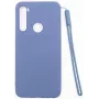 Evelatus Nano Silicone Case Soft Touch TPU, skirtas Xiaomi Redmi Note 8 / Redmi Note 8 2021 - tamsiai mėlyna