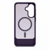 Evelatus guminis MagSafe dėklas su stoveliu, skirtas Samsung Galaxy A37 / A36 - violetinis