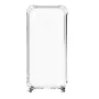 Evelatus Samsung A40 Silicone Transparent Case with Necklace TPU Strap Silver