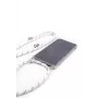 Evelatus Samsung A50 dėklas su virvele baltomis juostelėmis permatomas