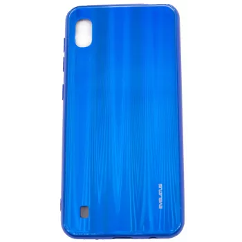 Evelatus Samsung Galaxy A10 Water Ripple Full Color Electroplating Tempered Glass Screen Protector Blue