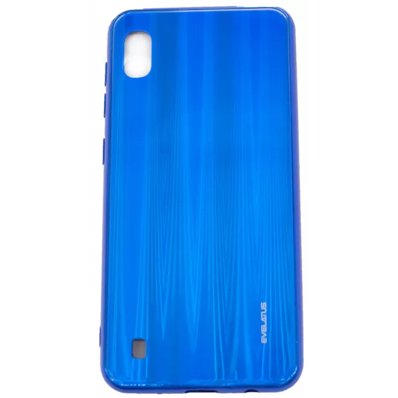 Evelatus Samsung Galaxy A10 Water Ripple Full Color Electroplating Tempered Glass Screen Protector Blue