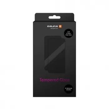 Evelatus Samsung Galaxy A12/M12 0.33mm Flat Clear Tempered Glass Screen Protector with Japan Glue and Anti-Static Coating