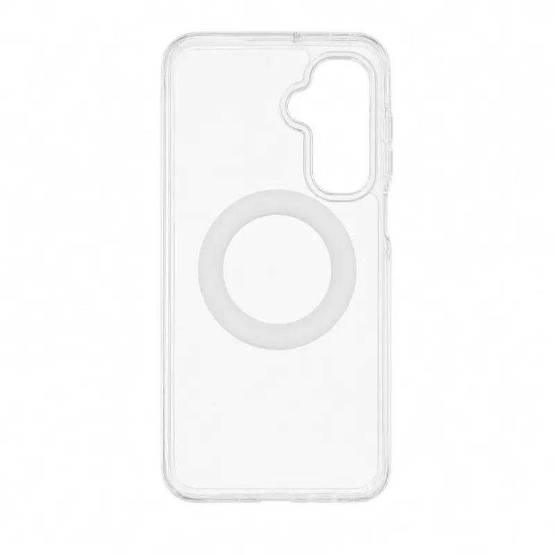 Evelatus Samsung Galaxy A17 4G / A17 5G hibridinis dėklas su MagSafe PC+TPU 360 metaliniu stoveliu, permatomas