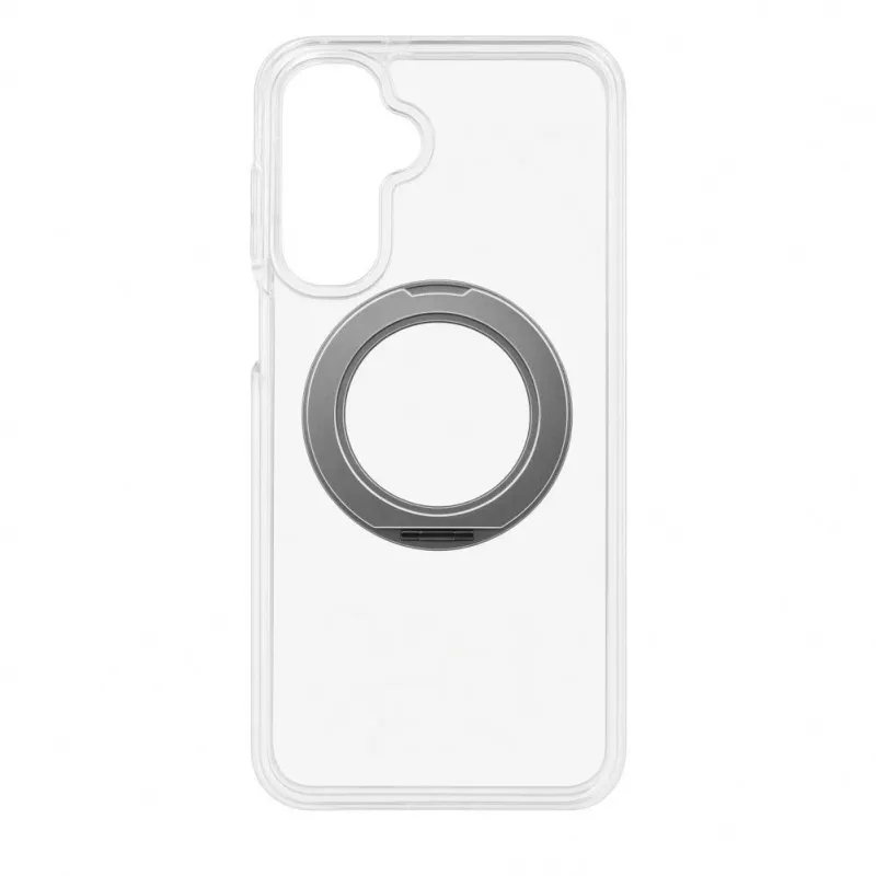 Evelatus Samsung Galaxy A17 4G / A17 5G hibridinis dėklas su MagSafe PC+TPU 360 metaliniu stoveliu, permatomas