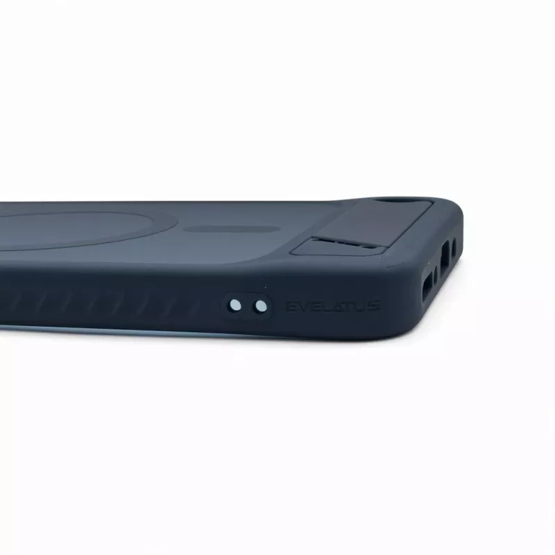 Evelatus Samsung Galaxy A17 4G / A17 5G guminis dėklas su MagSafe ir atrama, tamsiai mėlynas