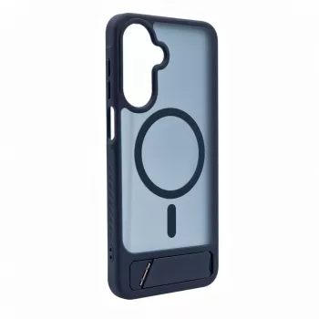 Evelatus Samsung Galaxy A17 4G / A17 5G guminis dėklas su MagSafe ir atrama, tamsiai mėlynas