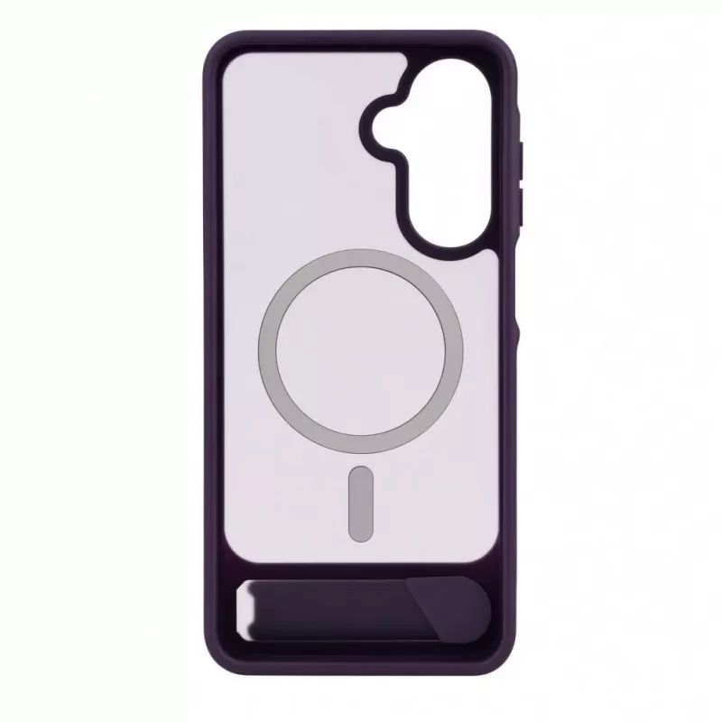 Evelatus Samsung Galaxy A17 4G / A17 5G guminis dėklas su MagSafe ir stoveliu, violetinis