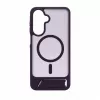 Evelatus Samsung Galaxy A17 4G / A17 5G guminis dėklas su MagSafe ir stoveliu, violetinis